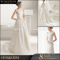 New arrival product wholesale Beautiful Fashion satin slip wedding dress